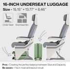 mixi Underseat Carry on Luggage 16 Inch Hardshell PC Suitcase - Image 3