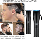 AIJALY Hair Clippers for Men, Cordless Clippers for Hair Cutting, Mens Hair Clippers and Trimmer Kit，Black