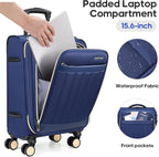 Softside Carry On Luggage 20 Inch Expandable Carry On Luggage 22x14x9 Airline - Image 2