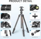 Compact Carbon Fiber Travel Camera Tripod - Image 2