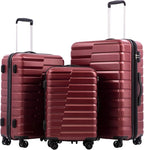 COOLIFE Expandable Suitcase PC ABS TSA Luggage Lock Spinner Carry on by COOLIFE