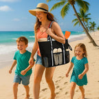 Beach Bag with Zipper - Image 5