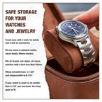 Awesometik 2 Slot Luxury Travel Faux Leather Watch Case. Watch Storage - Image 6