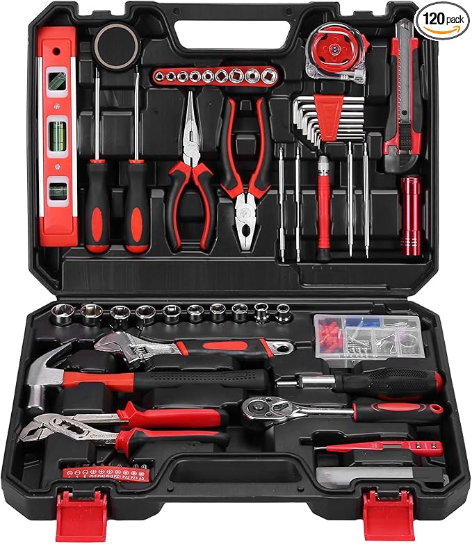 Yougfin 120 Piece Tool Set General Household Hand Kit by Yougfin