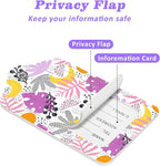 Tropical Plants Leaves Fruits Luggage Tags 2PCS PU Leather Suitcases Tag - Image 3