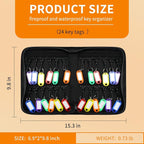 Sdstone Portable Zippered Key Organizer, Fireproof and Waterproof Key Binder - Image 2
