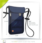 Lewis N. Clark RFID Blocking Stash Neck Wallet, Travel Pouch + Passport Holder - Image 10