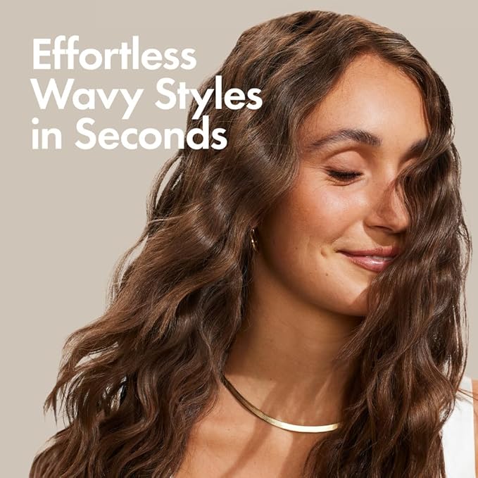 BONDIBOOST Wave Wand Hair Curling Iron Wand [25 mm], 1 Inch Ceramic Tourmaline Triple Extra Large Barrels + Long Lasting, Natural Looking Waves + Instant Heat Up for Fast Styling