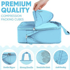 8 Set Compression Packing Cubes - Image 5