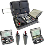 Premium Wine Travel Luggage | Holds 10 Bottles of 750 ML | TSA Lock | - Image 2