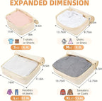 BAGAIL 4 Set/6 Set/8 Set Compression Packing Cubes Travel Accessories - Image 2