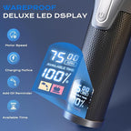 Hair Clippers for Men, Professional Cordless Hair Cutting and Trimmers Set with 7500RPM Powerful Motor & LCD Display, Mutil Function Mens Electric Hair Grooming Shaver Kit for Nose, Face, Body, Beard