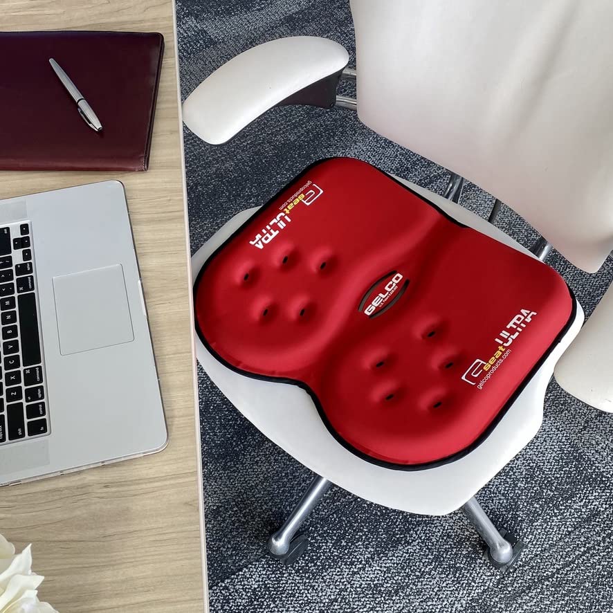GSeat Ultra Orthopedic Gel and Foam Seat Cushion (Cardinal Red)