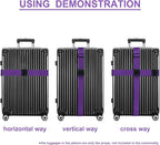 Luggage Straps for Suitcases TSA Approved Travel Belt 4 Pack by Chelmon - Image 5