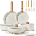 CAROTE 19pcs Pots and Pans Non Stick, Cookware Sets Detachable Handle, by CAROTE