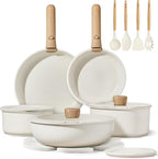 CAROTE 19pcs Pots and Pans Non Stick, Cookware Sets Detachable Handle, by CAROTE