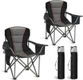 HIGH POINT SPORTS Oversized Camping Folding Chair, Heavy Duty Portable Lawn by HIGHPOINTSPORTS