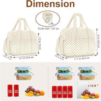 Corduroy Lunch Box Lunch Bag for Women Adults Men, Cute Insulated Work Reusable - Image 5