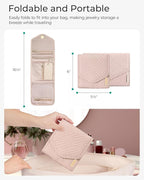 BAGSMART Travel Jewelry Organizer Case Foldable Jewelry Roll - Image 7