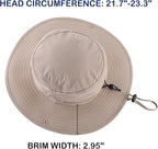 Connectyle Sun Hat for Men Women Outdoor UV Protection Safari Hat for Fishing - Image 3