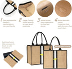 Large Beach Bag Jute Woven Tote - Image 3
