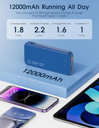 Portable Charger with Built in Cable and AC Wall Plug, USB C Power Bank - Image 6