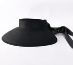 Camptrace Sun Visors for Women Wide Brim Beach Hat Foldable Straw Visor Hat - Image 7