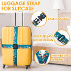 Adjustable Travel Luggage Strap Suitcase Belt Travel Bag Accessories 1.96 in W - Image 8