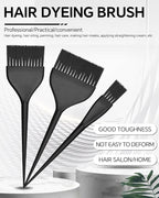 3 Pack Hair Color Brush Set - Professional Hair Dye Brush for Stylist, for Highlighting, Tint and Coloring Sections - Women Men Salon Use Home DIY Dyeing