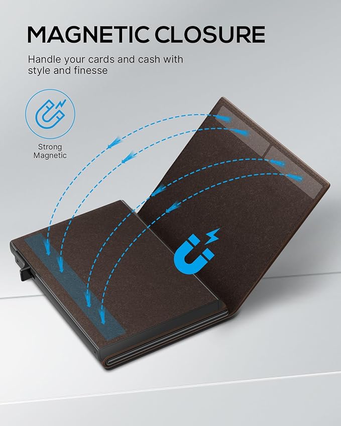 Mens Wallet with AirTag Holder: Smart Wallet Compatible with Apple AirTag - Image 9