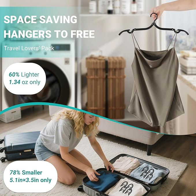 10Travel Hangers Foldable，Folding - Image 5