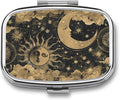 Metal 2 Compartment Pill Organizer Travel Friendly Portable Compact Pill Box by Unknown