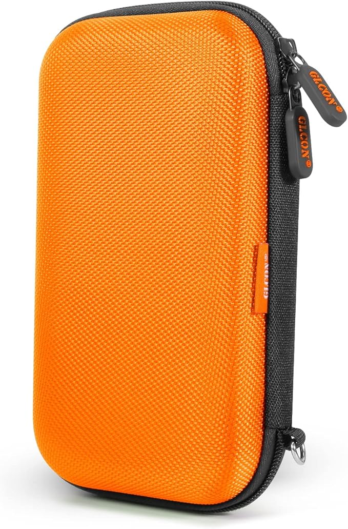 Orange Shockproof Hard EVA Carrying Case Travel Pouch by GLCON