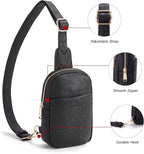 Telena Small Sling Bag for Women Leather Crossbody Fanny Packs Chest Bag for - Image 4