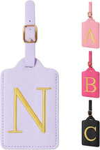 Personalized Initial Luggage Tags by izuzta