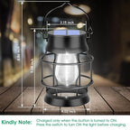 UBright 2 Pack Solar Lantern Lights Outdoor Waterproof Metal Hanging Solar - Image 2