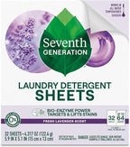 Seventh Generation Laundry Detergent Sheets, Fresh Lavender Scent, Removes - Image 3