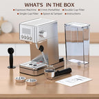 Espresso Machine 20 Bar, Stainless Compact Espresso Maker - Image 7