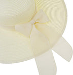 DRESHOW Beach Hats for Women Big Straw Wide Brim Summer Hat Floppy Foldable - Image 6