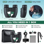 15x32 Compact Binoculars for Adults and Kids, High Power Lightweight Small - Image 7