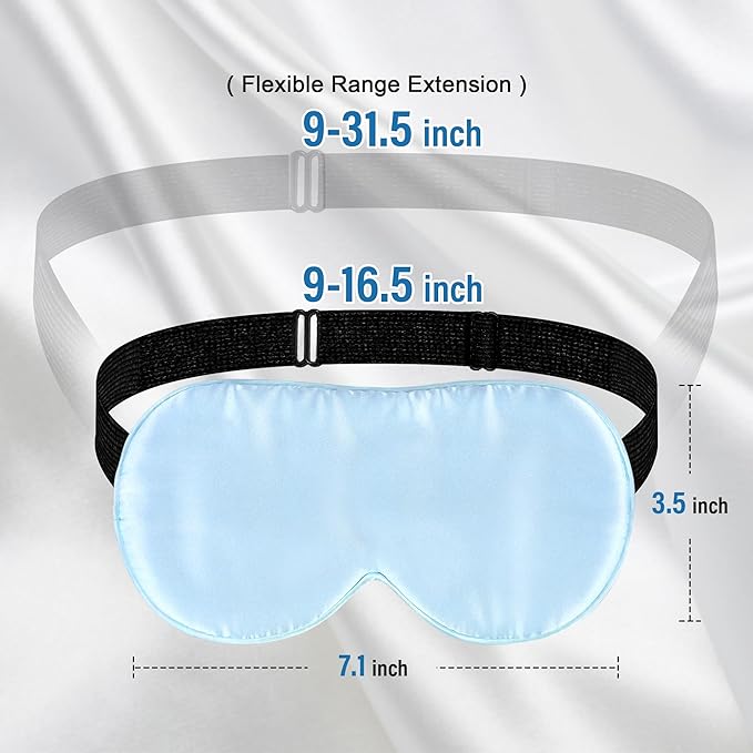Silk Sleep Eye Mask for Kids, 100% Real Natural Pure Silk Sleeping Masks - Image 5