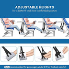 Airplane Footrest with Comfortable No Clashing Base, Portable Travel Foot Rest - Image 5