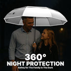 Royal Walk Windproof Folding Travel Umbrella Compact and Strong Luxurious Real - Image 5