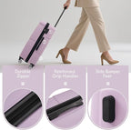 Merax Luggage Sets of 3 Piece Carry on Suitcase Airline Approved, Hardcase - Image 4