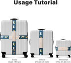 Luggage Straps for Suitcases, Adjustable Luggage Elastic Belt, Travel - Image 3