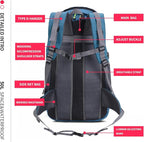 Bseash 50L Hiking Backpack, Water Resistant Lightweight Outdoor Sport Daypack - Image 9