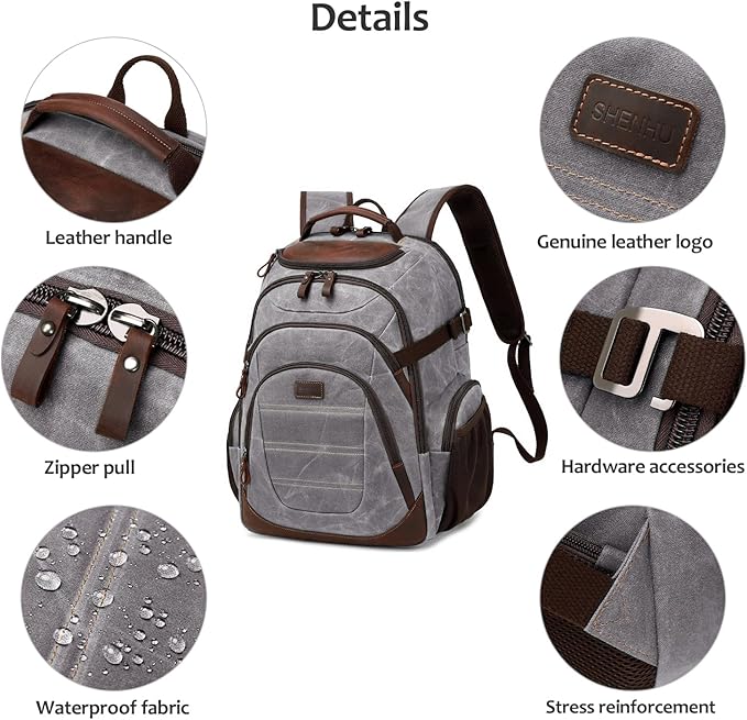 Travel Laptop Backpack 17.3 inch XL Computer Backpack - Image 5