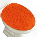 Microfiber Elongated Toilet Seat Cover 19.5"x 15" Machine Washable Solid Toilet by Baahrnom