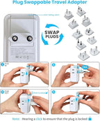 VINTAR Universal Travel Adapter Kit, International Power Adapter - Image 3