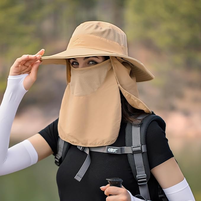 Sun Hats for Men Women Fishing Hat UPF 50+ Breathable Wide Brim Summer UV - Image 4